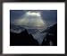 Breaking Sunlight on Mt. Huangshan (Yellow Mountain), China Places Framed Art Poster Print by Keren Su, 22x18