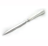 Sterling silver letter opener with rapier blade and feature hallmarks in presentation case