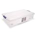 IRS170262 - Plastic Strge Box,Stackable/Nestable,18x28-1/2x6-1/4,CL