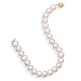 16.5 Inch 11.5-12.5mm Cultured Freshwater Pearl Necklace with a 14 Karat Yellow Gold Clasp