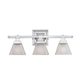 Sea Gull Lighting 40041-05 Buckingham Three-Light Vanity, Chrome Finish by Sea Gull Lighting
