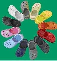 CROCS BEACH MODEL SHOES SANDALS - M - PURPLE