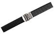 Men's Rubbertech (TM) Silicone Rubber Watchband Stainless Steel Deployment Buckle 20mm Adjustable Length Men's Rubbertech (TM) Silicone Rubber Watchband Stainless Steel Deployment Buckle 20mm Adjustable Length
