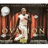 2006 Upper Deck Ovation Baseball Cards Unopened Hobby Pack (5 cards per pack, 1 Spotlight Signature Autograph, 1 Ovation Apparel Jersey Card & 1 #ed Rookie in EVERY BOX!)