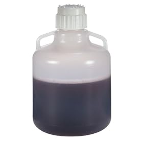 Thermo Scientific Nalgene FDA-compliant polypropylene carboy with shoulder handles, 20 L