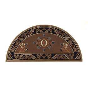 fireproof wool half round rug