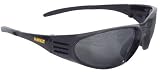 DEWALT Ventilator Black Frame Smoke Lens High Performance Protective Safety Glasses with Wraparound Frame #DPG56B-2C