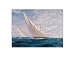Endeavour and Rainbow Racing Off Rhode - Steven Dews Art Print Poster 16 x 12