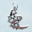 Sterling Silver Asian Love Symbol Charm or Pendant, #11433