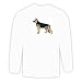 Long Sleeve T-shirt with schafer, domestic, shepherd, German, pet, animal, dog, canine, breed