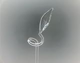 Eigenschaften Lauschaer Glaskunst  / Blumenstäbe/Orchideenstäbe mit Blatt klar