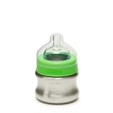 Klean Kanteen Kid Kanteen Stainless Steel Baby Bottle with Slow-Flow Silicone Nipple (5-Ounce)