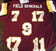 Washington Redskins Field Generals Jurgenson Kilmer Theismann Williams Rypien Signed Auto Cutom Jersey JSA