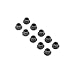 Team Losi M4 Flanged Lock Nuts (10)