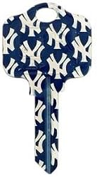 New York Yankees Kwikset KW1 House Key