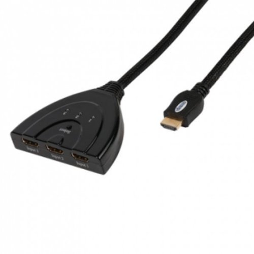 Vivanco HDMI Convertitore, 3 su 1, automatico, max.1080p, 0,80 m