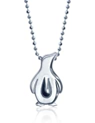 Alex Woo Little Penguin in Sterling Silver Pendant Necklace, 16"