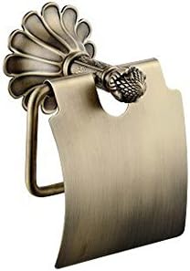 Sunhua H316 Antique Flower Copper Bathroom Tissue Holder, Bronze