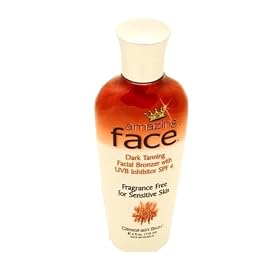 Designer Skin Amazing Face Dark Tanning Facial Bronzer with SPF 4 Indoor Tanning Salon / tan lotion for Men and Women e 4 fl.oz. 118 ml