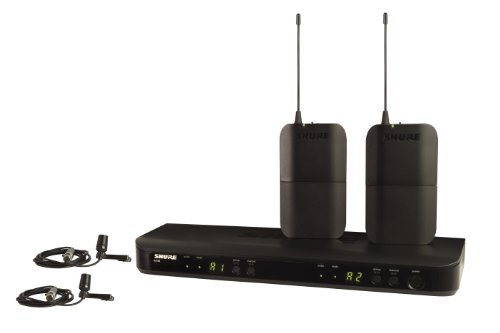 Shure BLX188/CVL Dual Channel Lavalier Wireless System with 2 CVL Lavalier Microphones, H8