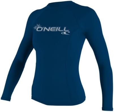 O'Neill Wetsuits Women's Basic Skins Long Sleeve Crew Rash Guard Shirt