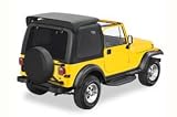 Bestop 41499-01 Black 2 Piece Hardtop Without Upper Doors for 1987-95 Jeep Wrangler
