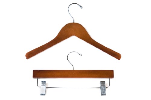 Children's Wood Wooden Hanger, 60 Top, 25 bottom, Dark Cherry (Free Shipping!)
