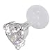 CLEAR LARGE CZ Heart Tragus Earring Stud or Labret