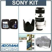 Sony 70-200mm f/2.8 G-Series a (Alpha) Mount Digital SLR Lens kIt, with Tiffen 77mm Photo Essentials Filter Kit, Lens Cap Leash, Professional Lens Cleaning Kit