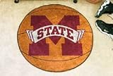 NCAA MISSISSIPPI STATE BULLDOGS BASKETBALL SHAPED DOOR MAT RUG