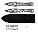 Sporting Goods : 2pc Scorpion Spinning Throwing Knives Blade Throwers Set