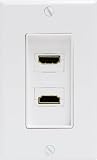 GE 87694 HDMI Dual Wall Plate