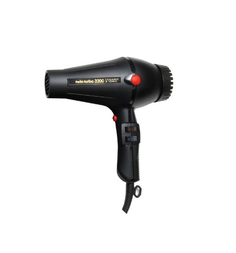 Twin Turbo 3200 Ceramic and Ionic Professional Hair Dryer, 1900 Watt