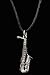 Alto Sax Necklace - Pewter