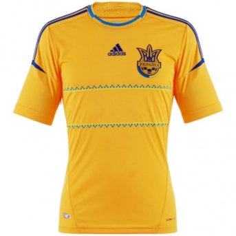 Adidas Ukraine Heim-Trikot Herren EM2012 Farbe: gelb/blau, Größe: XXXL