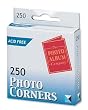Photo Corners Clear Pack of 250