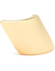 Argento Vivo "Brushed Metals" Curved Diamond Shape Ring