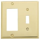 Baldwin 4743.112.CD Beveled Edge GFCI/Single Toggle Combo Switchplate, Venetian Bronze