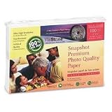 Premium High Gloss Photo Paper, 4 x 6, 10.4 mil, White, 100 Sheets/Pack (VSPVIG4100)