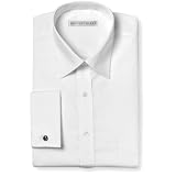 Geoffrey Beene Wrinkle Free Cool Dry Solid - Spread Collar - French Cuffs
