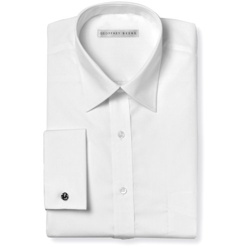 Geoffrey Beene Wrinkle Free Cool Dry Solid - Spread Collar - French Cuffs