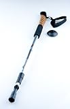Renwoxing Collapsible Hiking / Skiing Pole with Hand Guard Grey with Ergonomic Hand Hold, Extendable to 53 Inches