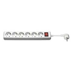 Wentronic Steckerdosenleiste Schalter (6x Schuko Kindersicherung) 1,5 m wei�