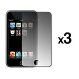 3 Pack of Premium Reusable LCD Screen Protectors for Apple iPod Touch 3rd Generation 32GB / 64GB [Accessory Export Packaging]