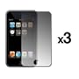 3 Pack of Premium Reusable LCD Screen Protectors for Apple iPod Touch 3rd Generation 32GB / 64GB [Accessory Export Packaging]