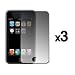 3 Pack of Premium Reusable LCD Screen Protectors for Apple iPod Touch 3rd Generation 32GB / 64GB [Accessory Export Packaging]