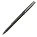 uniball Roller Ball Pen, Stick, Fine 0.7 Mm, Green Ink, Black Matte Barrel, Dozen