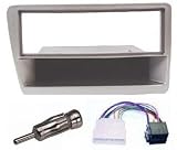 SILVER HONDA CIVIC/TYPE R CAR STEREO/RADIO FITTING KIT FASCIA/FACIA PLATE AERIAL ADAPTOR & ISO LEAD