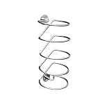 WingIts TV4SP63BN 4-Tier Infinity Towel Vine, 3-Inch SPIRE Design, Satin Nickel Stainless Steel
