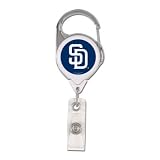 San Diego Padres Official Retractable Badge Holder Keychain